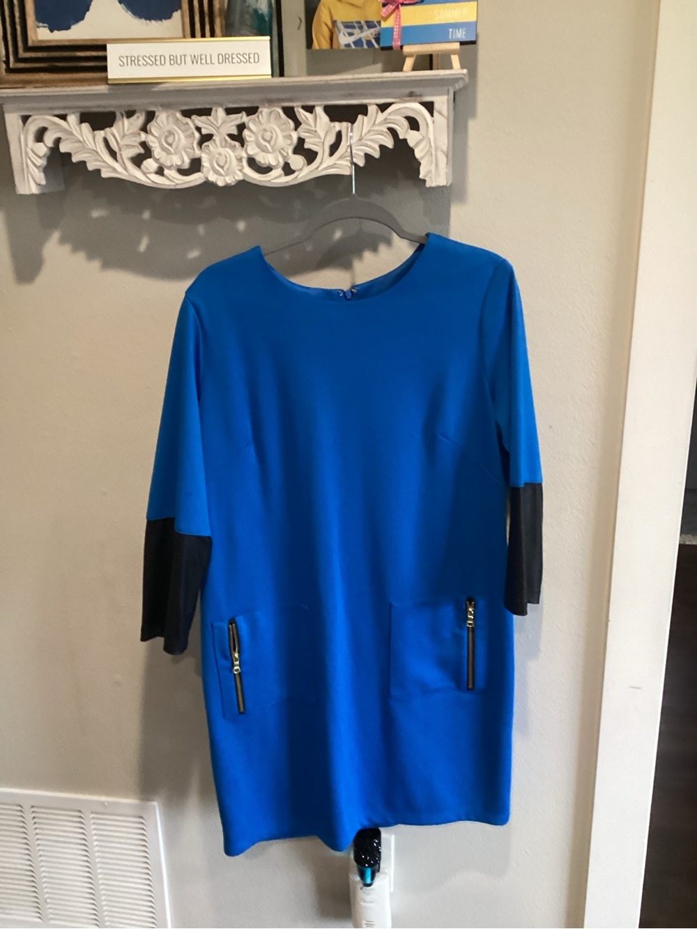 Purchased/Neve Worn - Madison Leigh Cobalt Blue Shift Dress - Sz16!